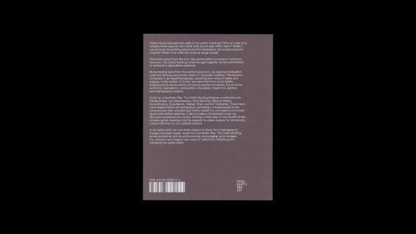 Script for a Synthetic Play: The Public Building — Flora Reznik - Image 3